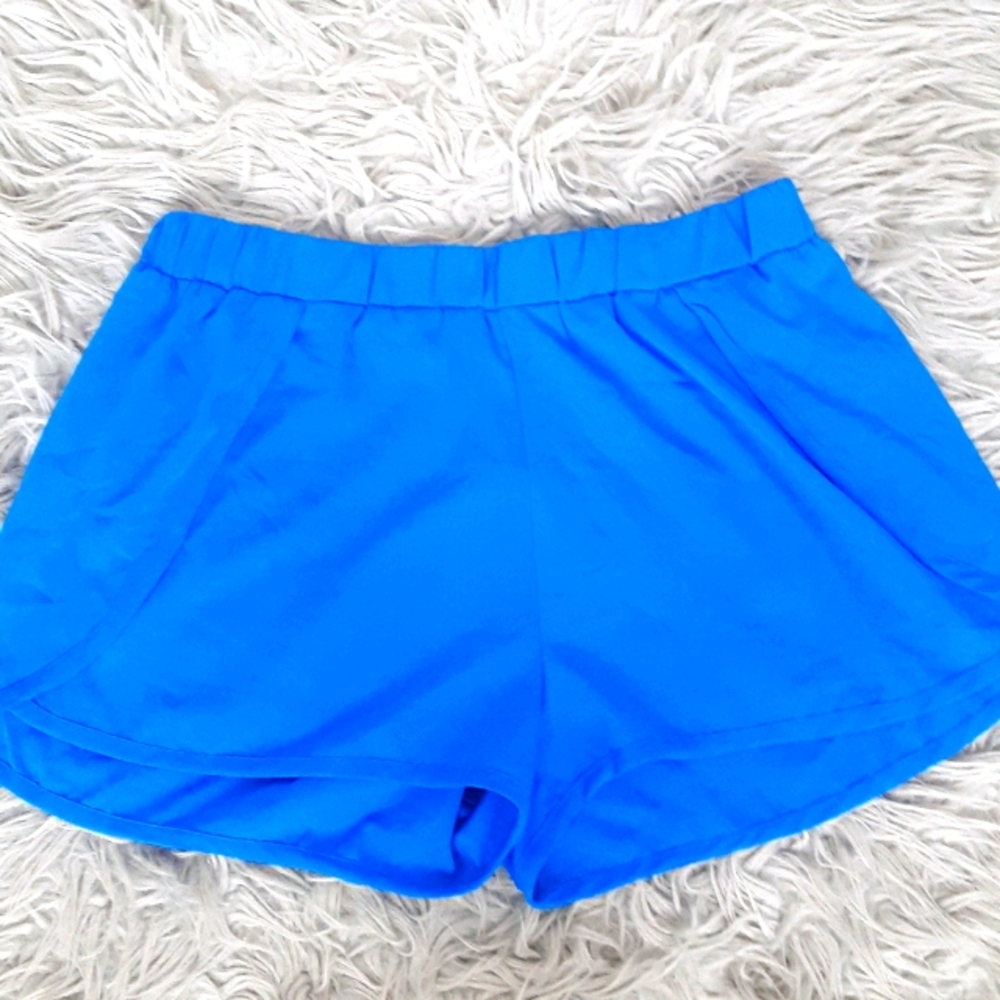 Blue sports shorts